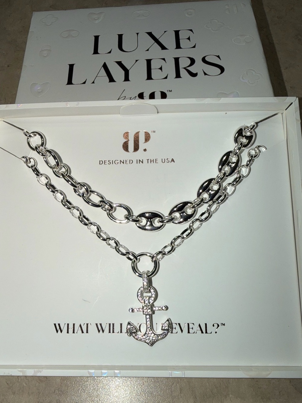 Bomb Party Luxe Layers-Nautical Dreams Diamond CZ on Silver NK54148